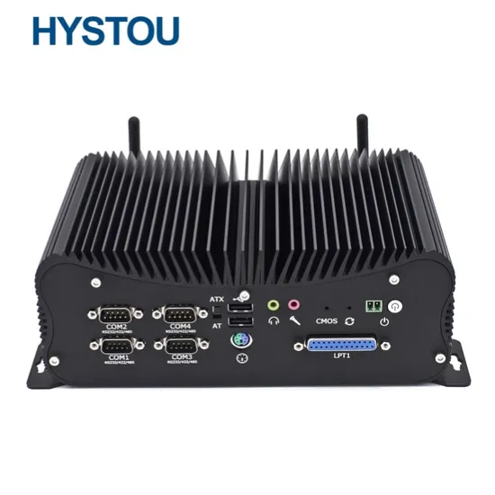 Hystou Multi Functional Firewall Aluminum Alloy Linux Android Window Fanless Desktop Computer Mini Industrial 6COM PC 