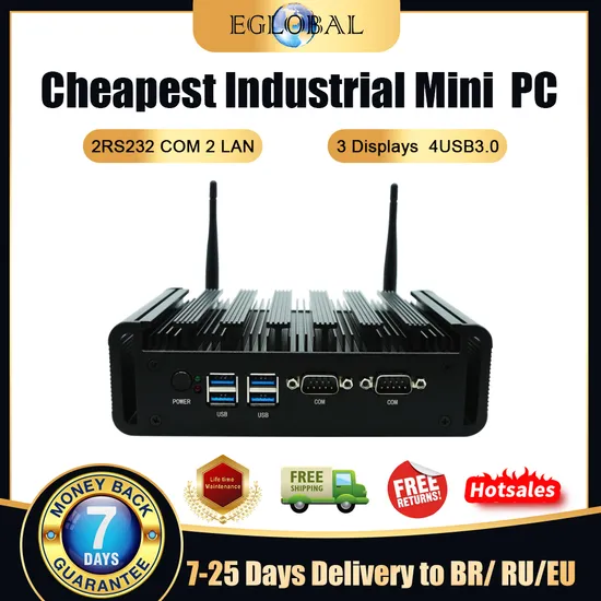 Car Parking Lot Embedeed Industrial Mini PC Intel Corei3